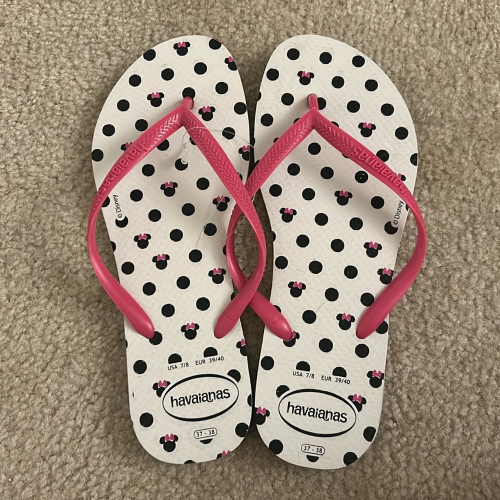 New Minnie Mouse Disney havaianas size 7/8
